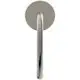 Freistehender Wanneneinlauf in Silber mit runder Wandplatte von Ideal Standard. Der Auslauf hat eine gebogene Form und wurde für den Einsatz in Badezimmern konzipiert.